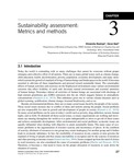 Chapter 3 - Sustainability assessment: Metrics and methods